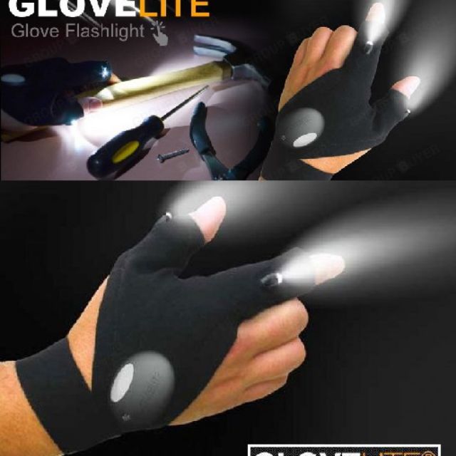 Găng tay đèn pin - găng tay đèn led ( 1 chiếc)