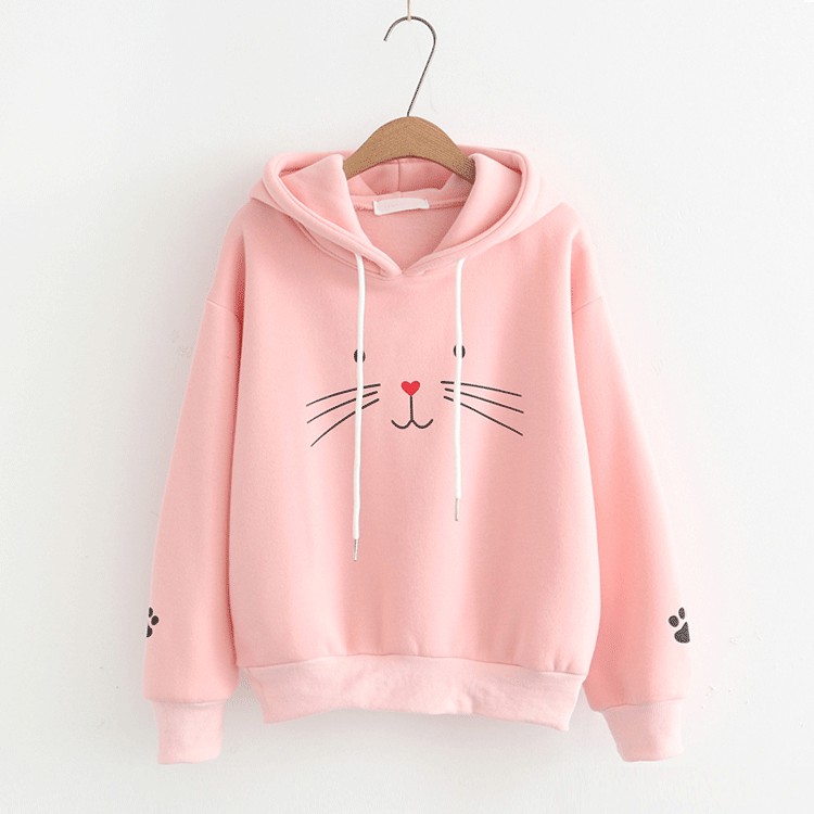 Áo Khoác Nỉ Hoodie Thời Trang Nữ Mặt Mèo P856 Quảng Châu | BigBuy360 - bigbuy360.vn