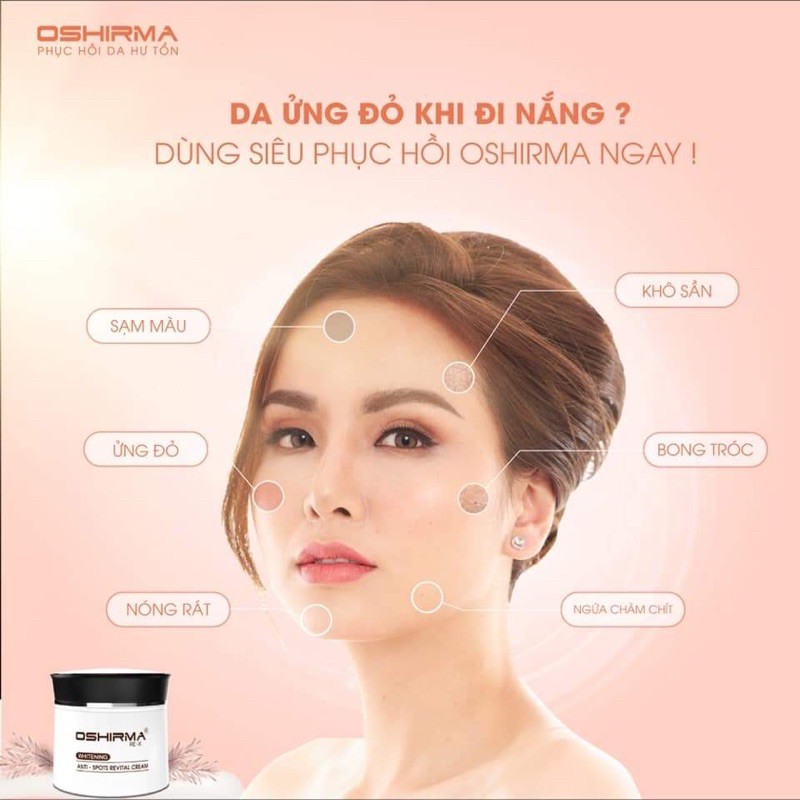 Phục Hồi Da Lộ Mao Mạch Mỏng Đỏ Oshirma 10gr