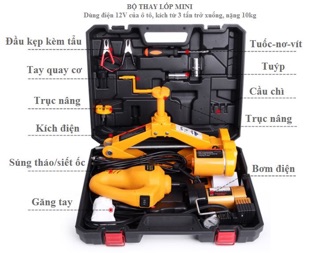 Bộ thay lốp mini đa năng cho xe ô tô
