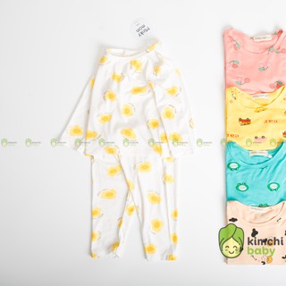 Đồ Bộ Bé Gái, Bé Trai Minky Mom Vải Thun Lạnh Họa Tiết Bò Sữa Hot Trend Ver 3, Bộ Dài Tay Thu Đông Cho Bé MKMTD2115