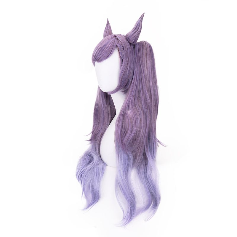 Genshin Impact Keqing Cosplay Wig Props Halloween Headgear Accessories Girl gift