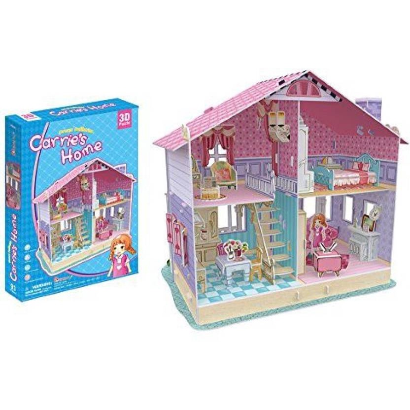 Mô hình giấy 3D CubicFun - Nhà Búp Bê Carries' Home P679h