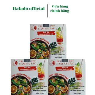 Trà hồng đào cam sả tắc hộp 15 gói- hỗ trợ giảm mỡ