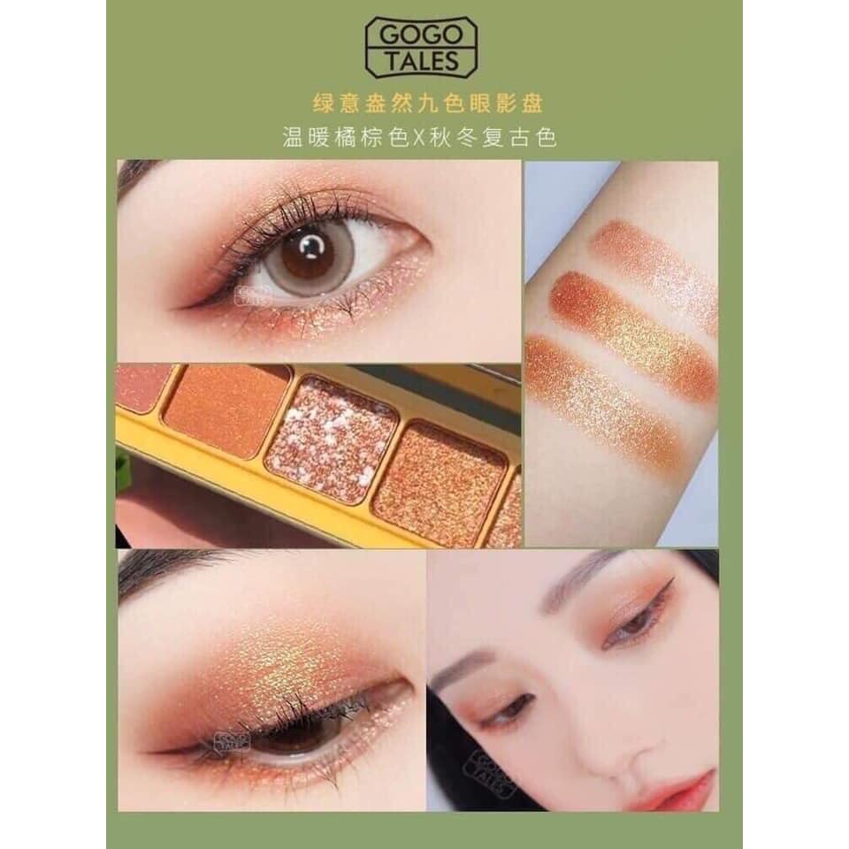 Phân Mắt GOGO 🍓 Phấn mắt 9 ô GoGo Tales Nine Color Eye Shadow