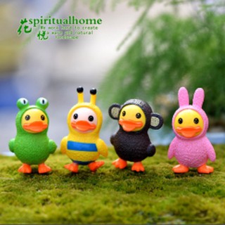 Vịt Choàng Len Đứng Phụ Kiện Tiểu Cảnh, Chậu Cây, Bể Cá