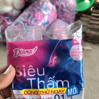 (SĨ) Combo 100 gói băng vệ sinh diana siêu thấm 23cm có cánh( 200 miến)