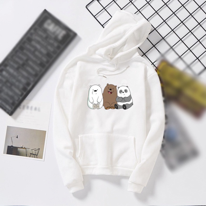 Áo khoác Hoodie form rộng sweater nỉ Ulzzang 3 chú gấu Hot trend Thời Trang Thu Đông siêu đẹp fanclupshop | BigBuy360 - bigbuy360.vn