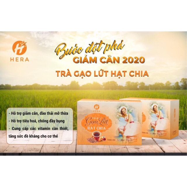 [MẪU MỚI] TRÀ GẠO LỨT HẠT CHIA HERA MẪU MỚI NHẤT TRÀ THẢO MỘC HERA GIẢM CÂN HIỆU QUẢ | WebRaoVat - webraovat.net.vn