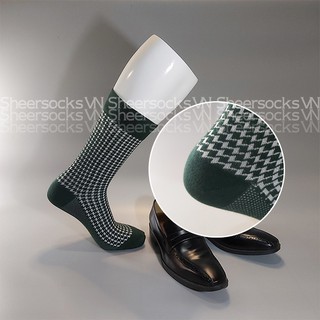 Tất cotton họa tiết Houndstooth