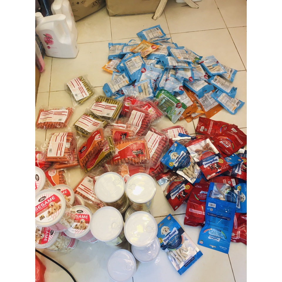 Xương Vegebones bóng chày 10 thanh date xa dành cho thú cưng