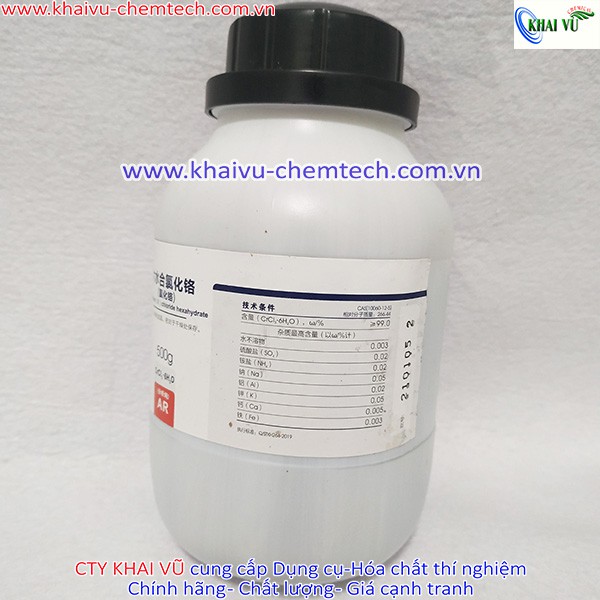 Hoá chất Chromium chloride crom clorua cromic CrCl3 lọ 500g thí nghiệm