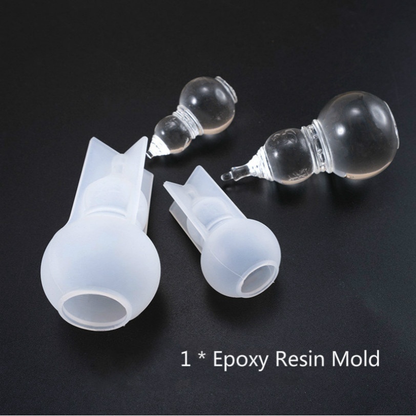 1 Khuôn Silicone Hình Quả Bầu Hồ Lô 3d Làm Trang Sức Thủ Công