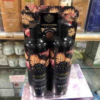 Cặp dầu gội xả Collagen Natural Spa CPS 1000ml X2