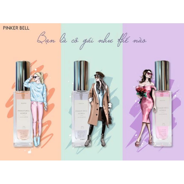 Nước Hoa Dạng Xịt Pinker Bell Korea Eau De Parfum 30ml