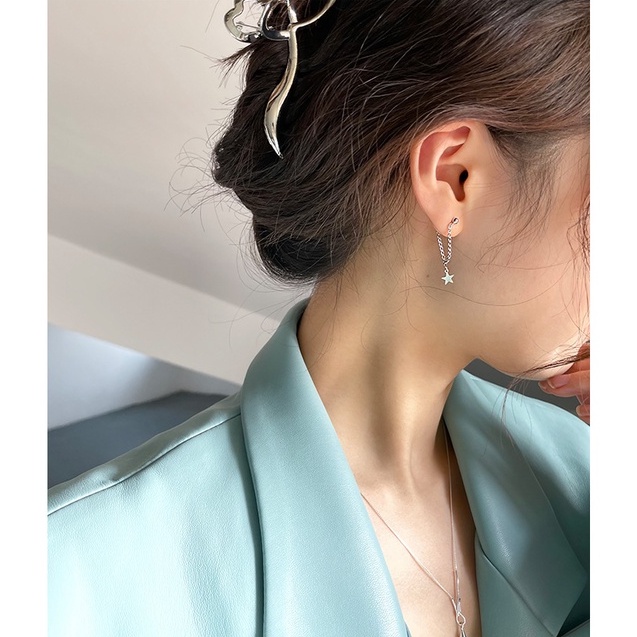[Augustcloth | AugustJewelry] Bông tai/ Hoa tai hợp kim ngôi sao phong cách Hàn Quốc