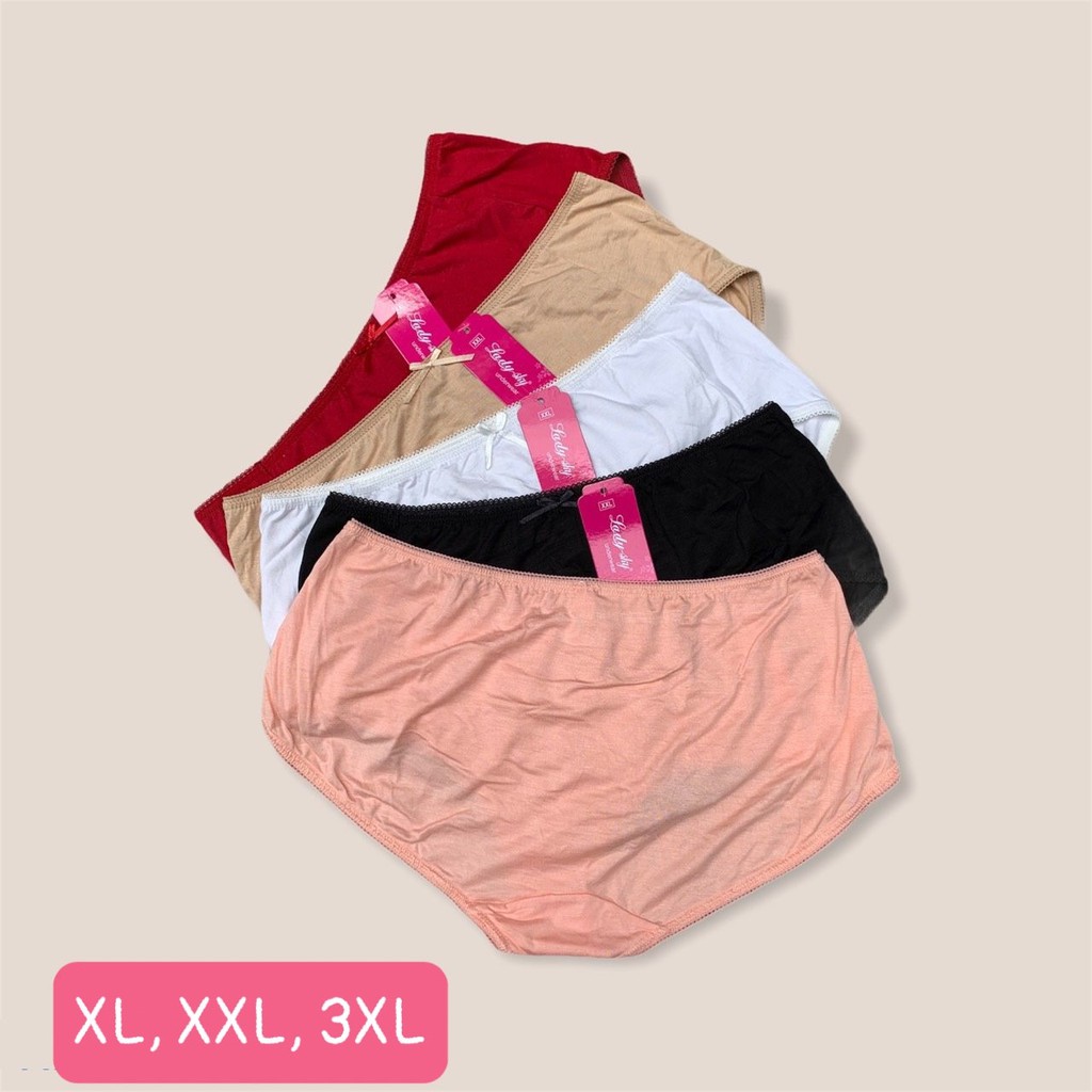 Combo 5 quần lót nữ cotton lụa lưng cao Lady 515