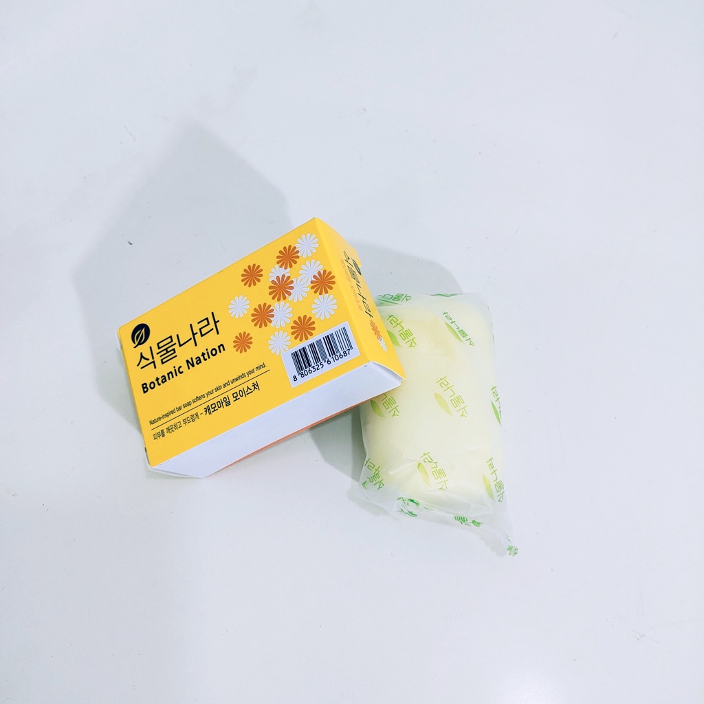 xà phòng tắm thảo dược thiên nhiên chiết xuất hoa cúc Hàn Quốc, xà phòng cục soap trắng da ngừa mụn | BigBuy360 - bigbuy360.vn
