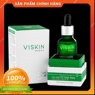 Mỹ phẩm VISKIN Serum tinh chất 10 loài hoa và 5 loại thảo dược quý công nghệ Hàn Quốc An toàn Hiệu quả