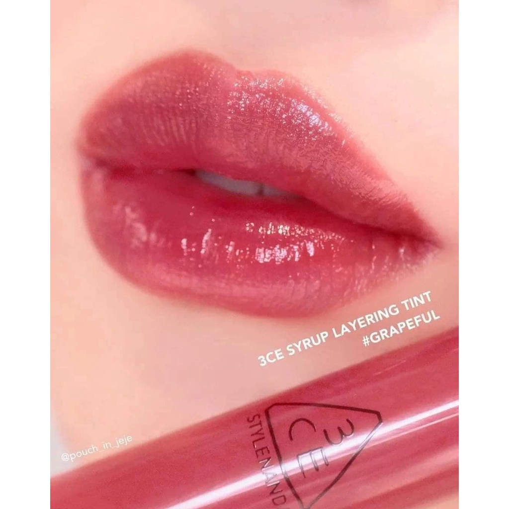 Son 3CE Syrup Layering Tint - Dòng son mới nhất của 3CE
