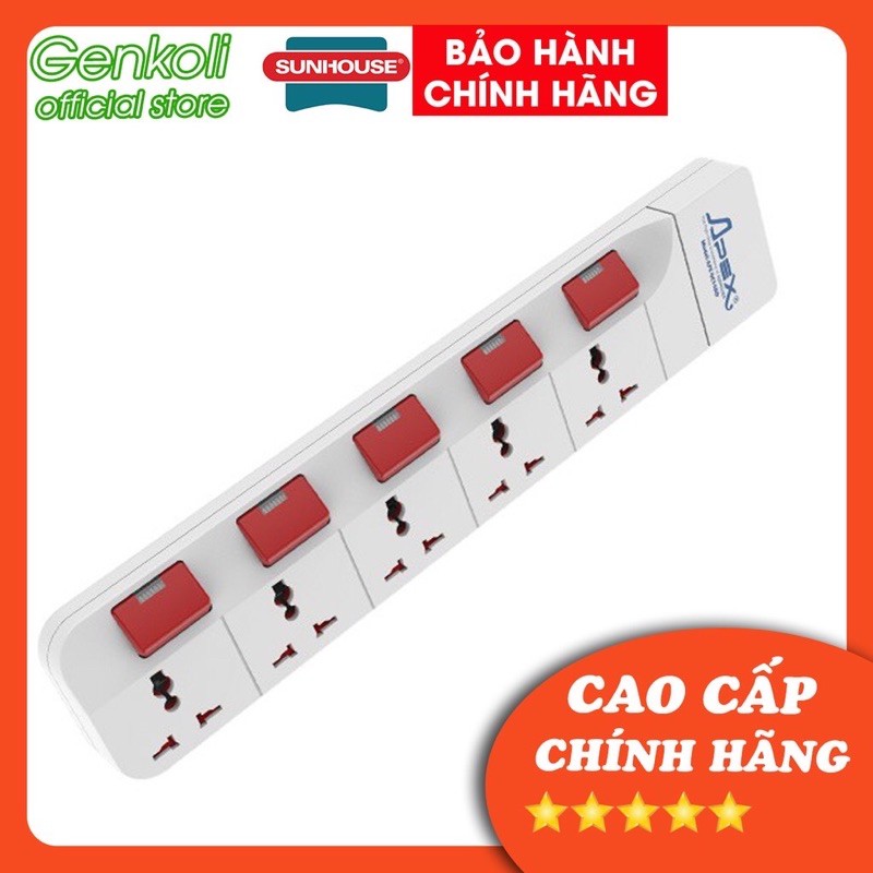 Ổ cắm điện Sunhouse cao cấp 2500W OC1-5RD/oc2-5rd