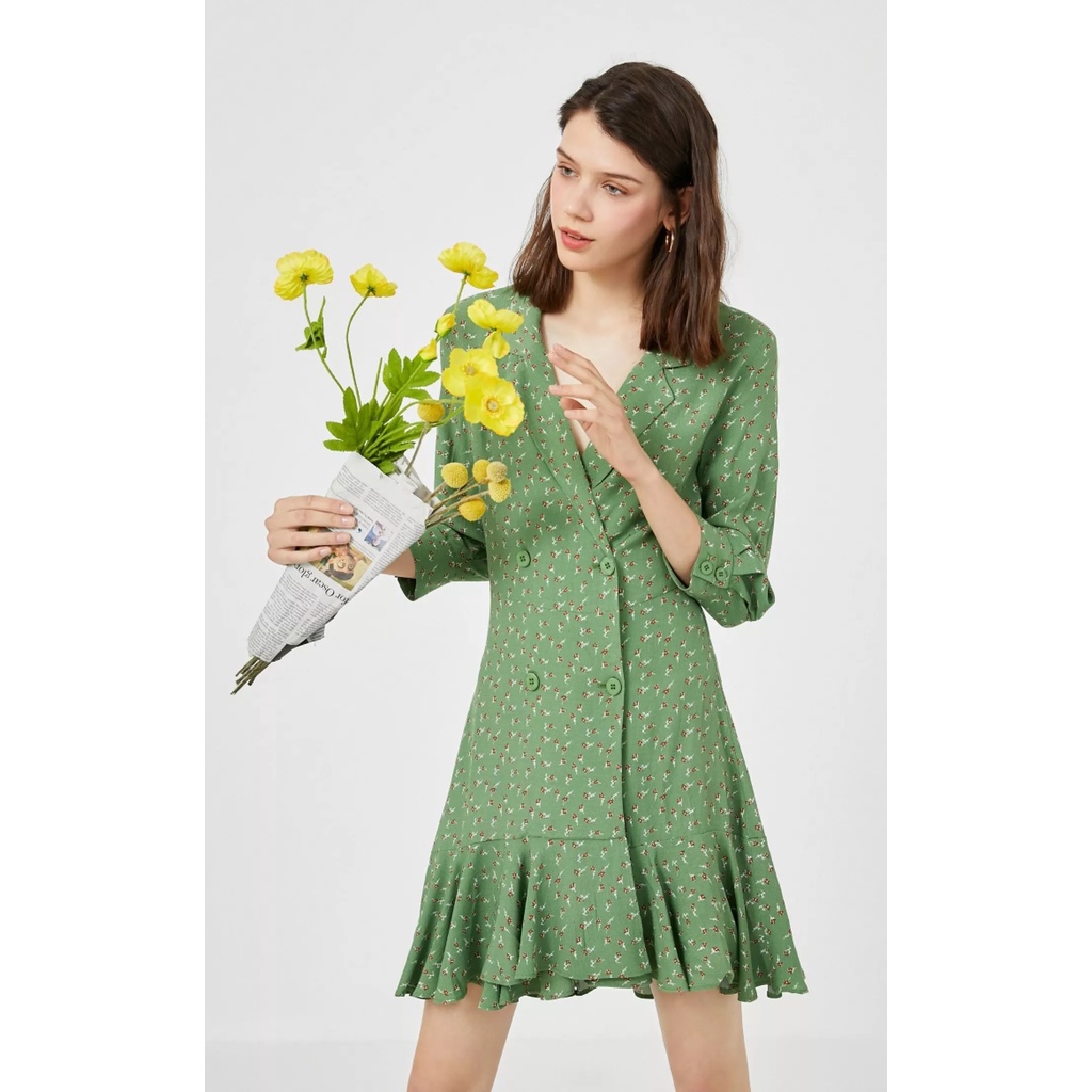 Vero Moda Đầm bâu Danton Bèo Hoa Cho Nữ