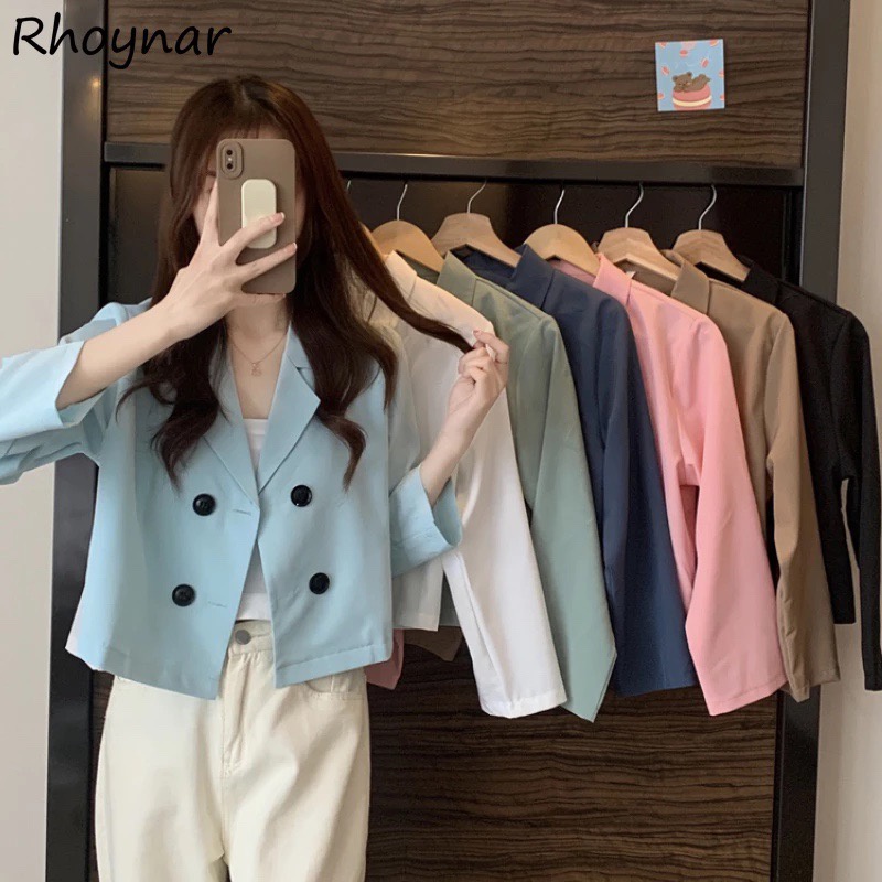 Áo Blazer Mỏng Dáng Cộc Mùa Thu Và Mùa Xuân Cho Nữ, Chất Liệu Vải Mango Loại 1, Bảng Màu Đẹp, V09- Kilafashions.vn