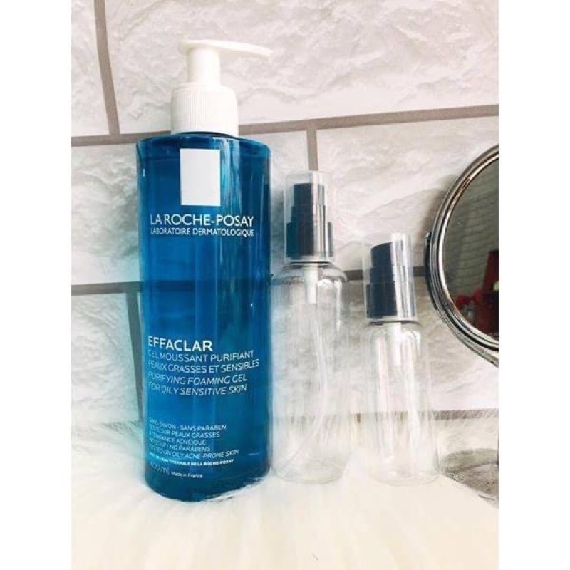 Sữa rửa mặt La RochePosay Effaclar 50ml400ml cho da dầu, mụn, nhạy cảm