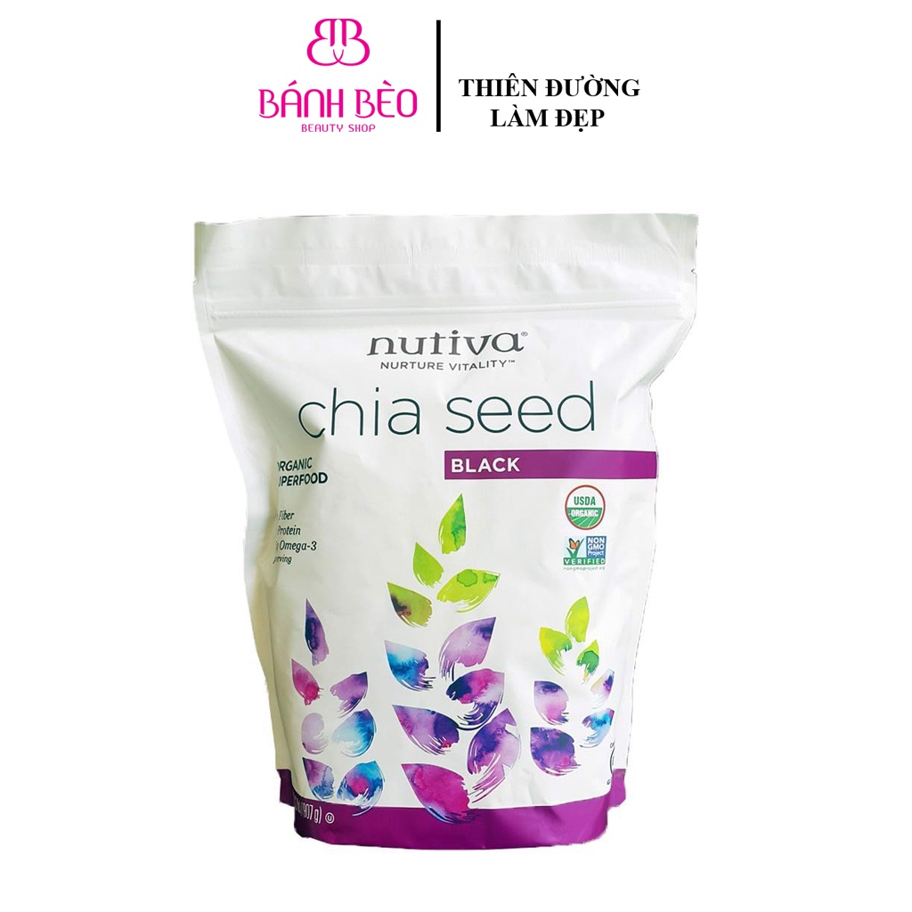 Hạt chia Seed Nutiva 907g nhập khẩu từ Mỹ
