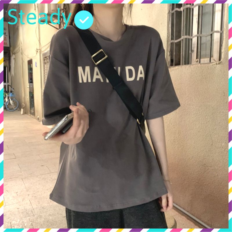 Áo thun tay lỡ Unisex , áo phông form rộng freesize QVM 012