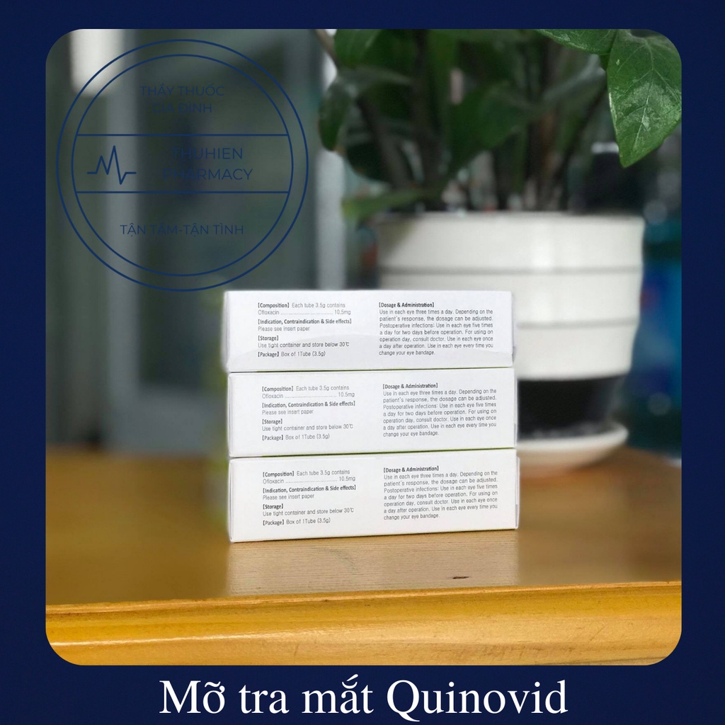 Tra mắt Quinovid Tuýp 3.5g