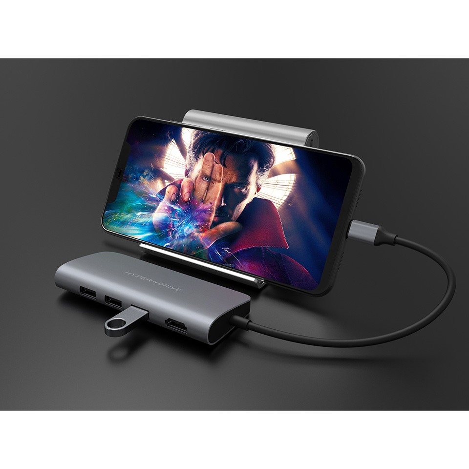 Cổng chuyển HyperDrive Power 9-in-1 USB-C Hub cho iPhone, Macbook, Ultrabook, USB-C Devices - HD30F - Hàng Chính Hãng