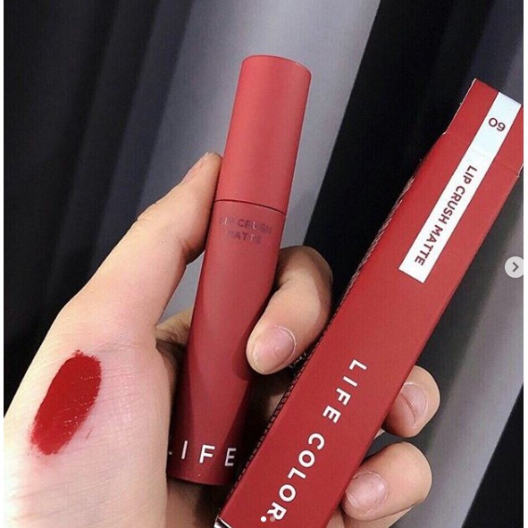 Son kem lì Life color lip Crush Matte hàn quốc