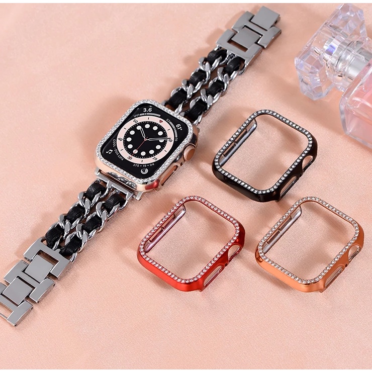 Ốp Bảo Vệ Mặt Đồng Hồ Thông Minh Apple Watch Series 7 6 5 4 3 41mm 45mm 38mm 40mm 42mm 44mm 7