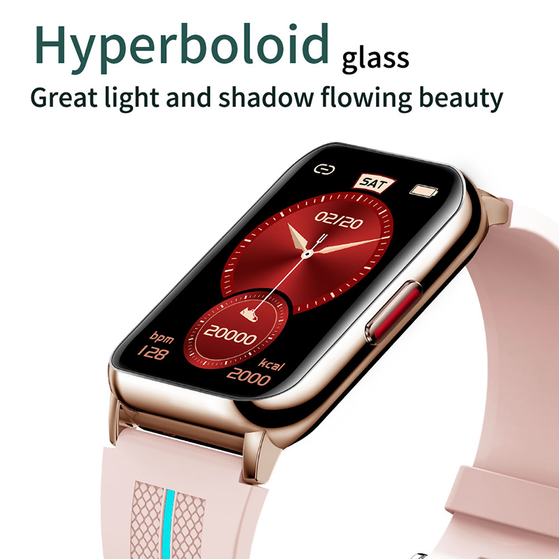 Lykry Smart Watch H76 Square Screen IP68 Waterproof Long Standby Heart Rate Blood Oxygen Monitoring Fitness Tracker 1.57 inch
