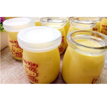 Hũ thủy tinh làm sữa chua, Hũ làm sữa chua bằng thủy tinh có nắp kèm hoạt tiết | BigBuy360 - bigbuy360.vn