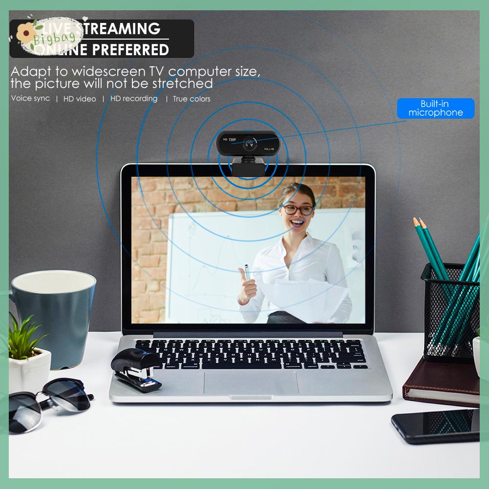 Webcam Usb Fhd 720p Tích Hợp Mic Cho Notebook / Máy Tính Để Bàn | BigBuy360 - bigbuy360.vn