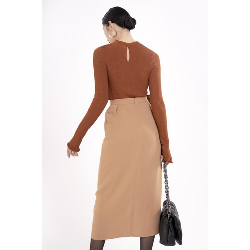 Chân váy nâu nữ SIXDO | BigBuy360 - bigbuy360.vn