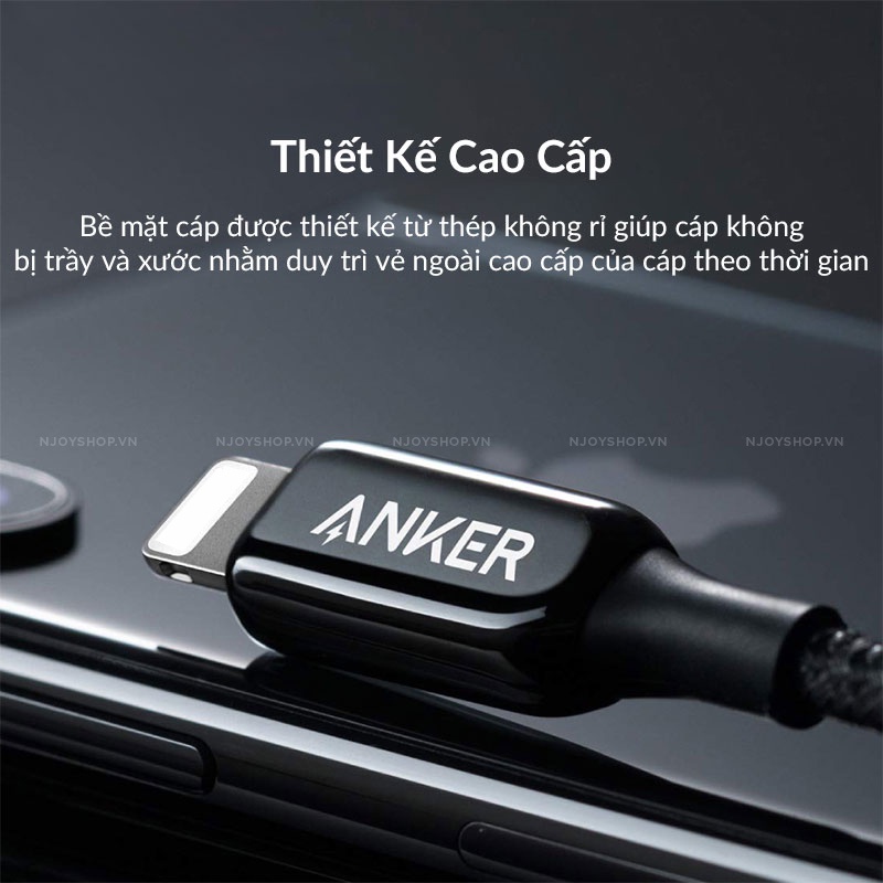 Cáp Sạc Nhanh Pd 20w Anker Powerline Iii A8843 One Piece Type C To Ip13 Pro Max 12 Pro Max Njoyshop