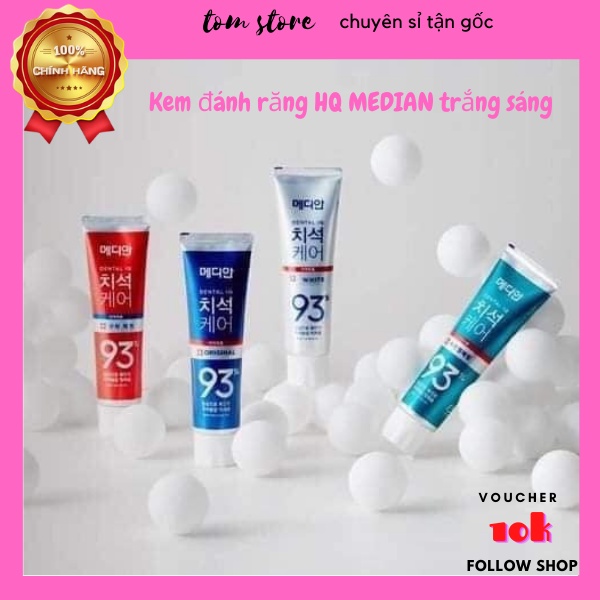 Kem đánh răng trắng sáng MEDIAN DENTAL IQ 93% 120g NCC Shoptido