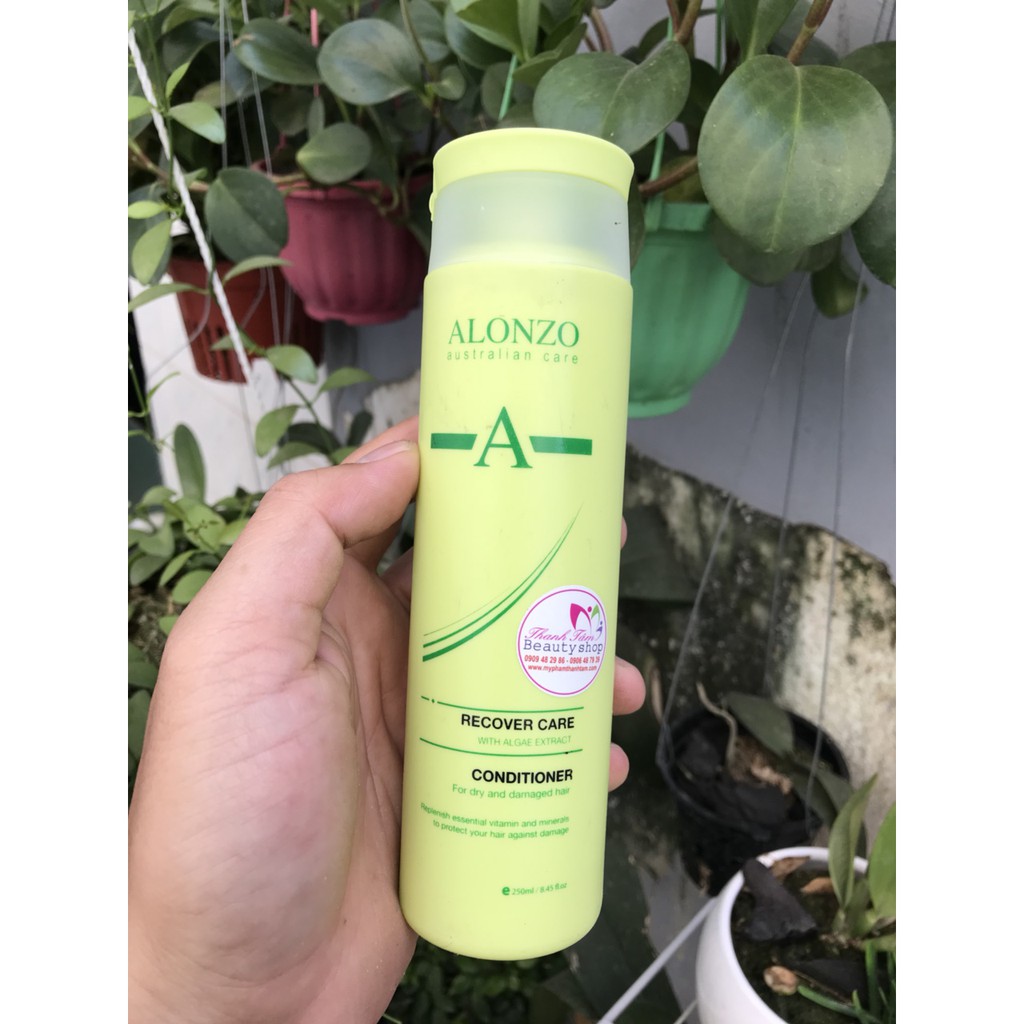 Dầu gội xả Alonzo Recover phục hồi tóc khô và hư tổn 250mlx2