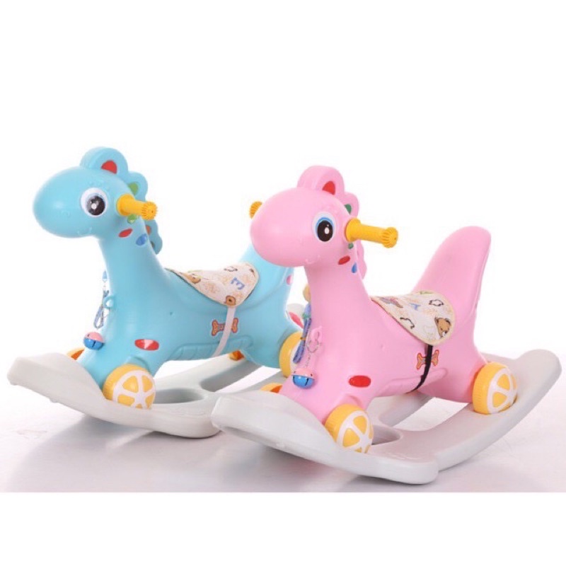 Xe ngựa bập bênh 2in1 vừa bệp bênh vừa ủn chân cho bé