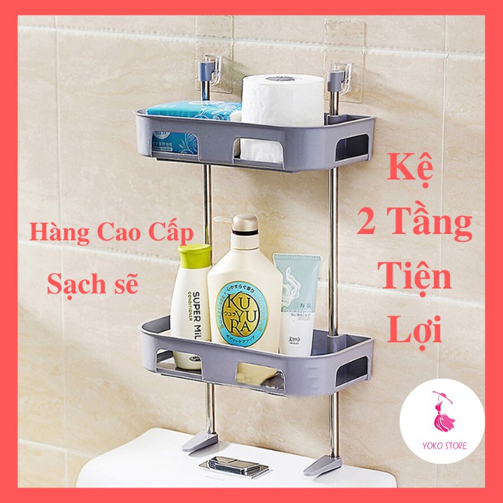 Kệ Nhà Tắm Kệ Để Đồ Phòng Tắm Kệ Nhà Vệ Sinh Toilet Kệ Để Bồn Cầu 2 Tầng -Yoko