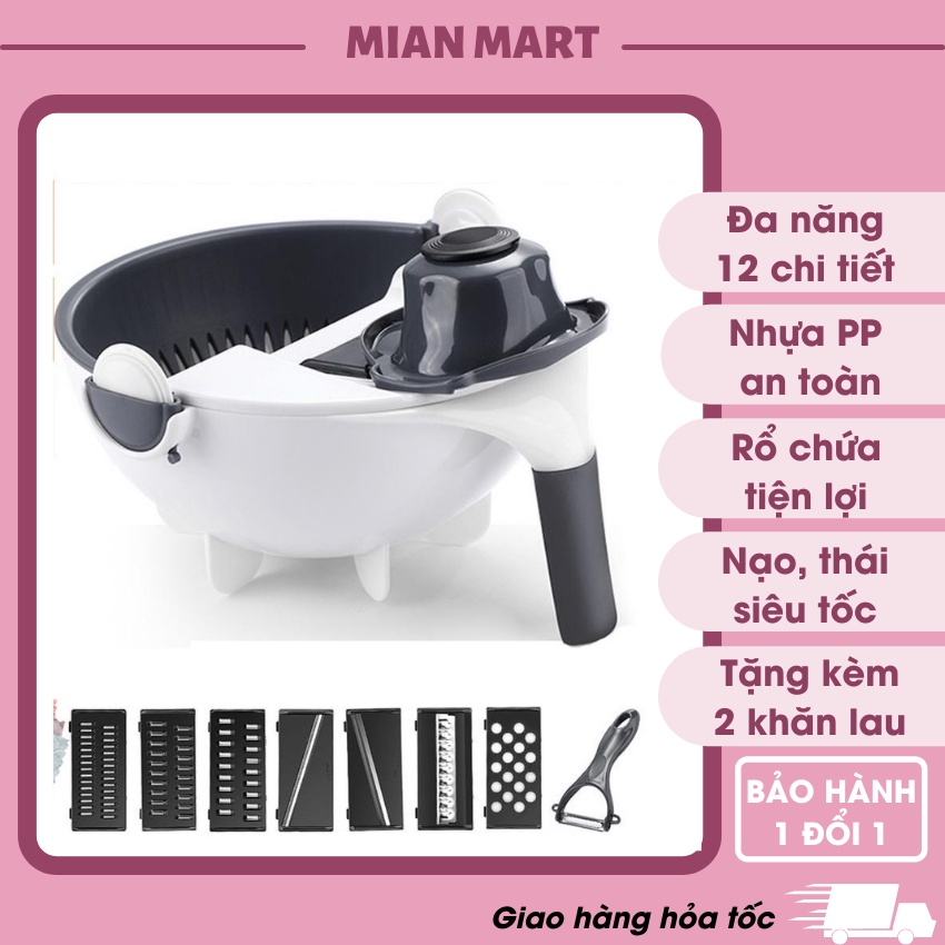 [Bảo hành 3 tháng] Bộ dụng cụ nạo rau củ đa năng siêu sắc tiện lợi Mian mart