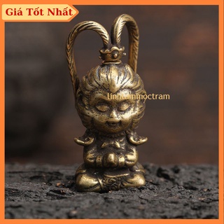 Tượng đồng mini phong thủy tôn ngộ không tề thiên đại thánh mỹ hầu vương trang trí nhà cửa