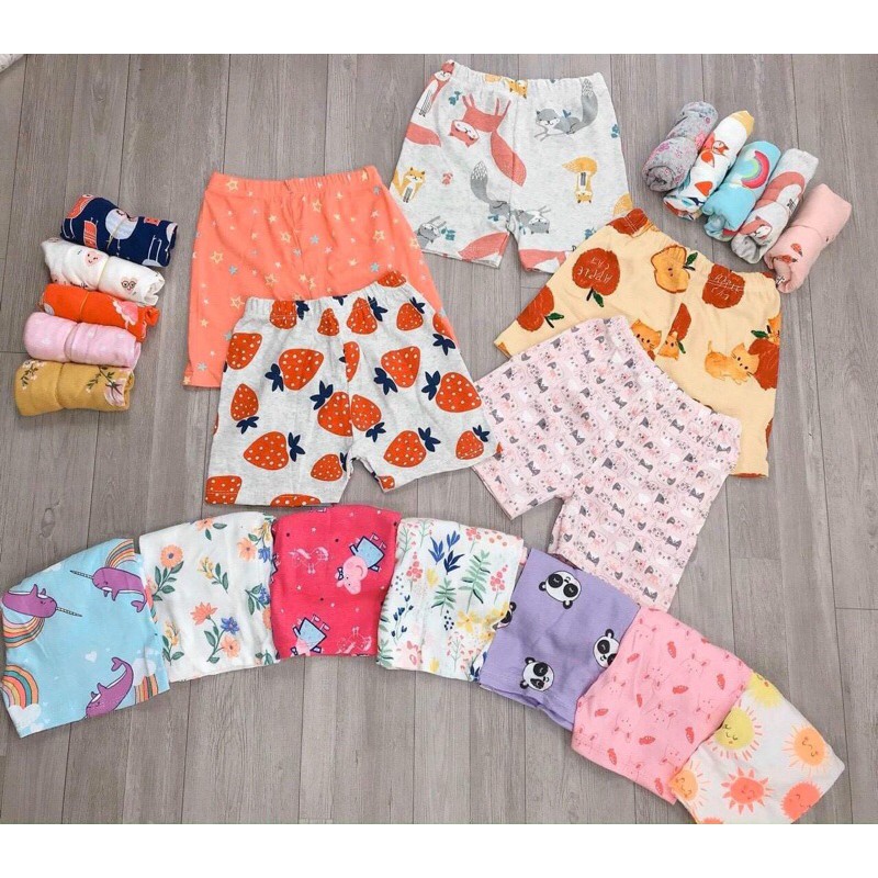 (loại 1 ) quần đùi chục cotton bozip cho bé trai bé gái