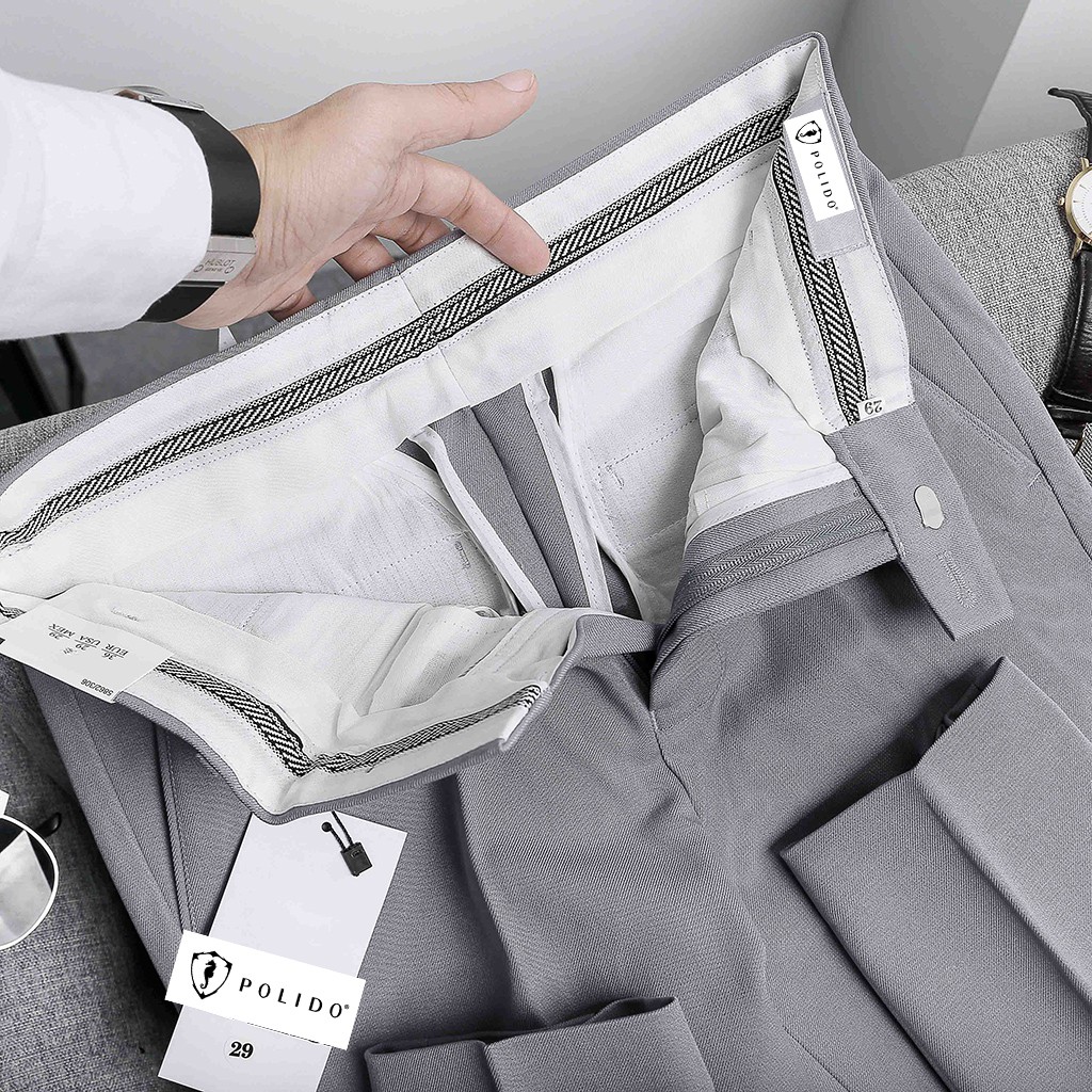 Quần Âu Nam Chất Vải Dày Dặn Giữ Form Chuẩn Cực Bền, Phong Cách Công Sở Lịch Lãm - POLIDO | BigBuy360 - bigbuy360.vn