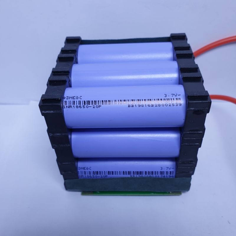 Achun.vn -YT4- ẮC QUY LITHIUM-ION  3S- 12.6V- 6.0AH(9 viên 18650) - Khởi động xe máy - mạch xả 100A