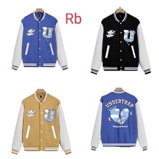 Áo khoác bomber nỉ u mây from to rộng