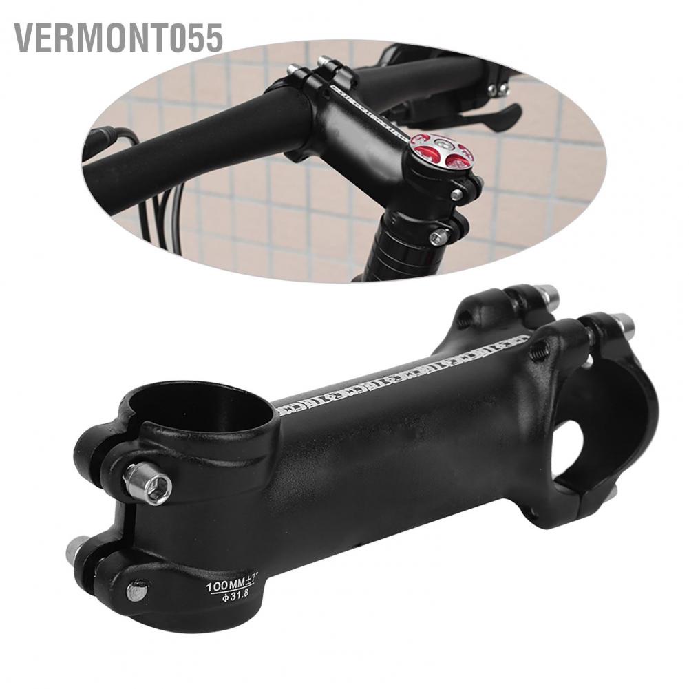 Vermont055 Aluminium Alloy High Strength Black Simple Generous Safer Riding Road Bike Stem Mountain Bicycle Cycling Accessory